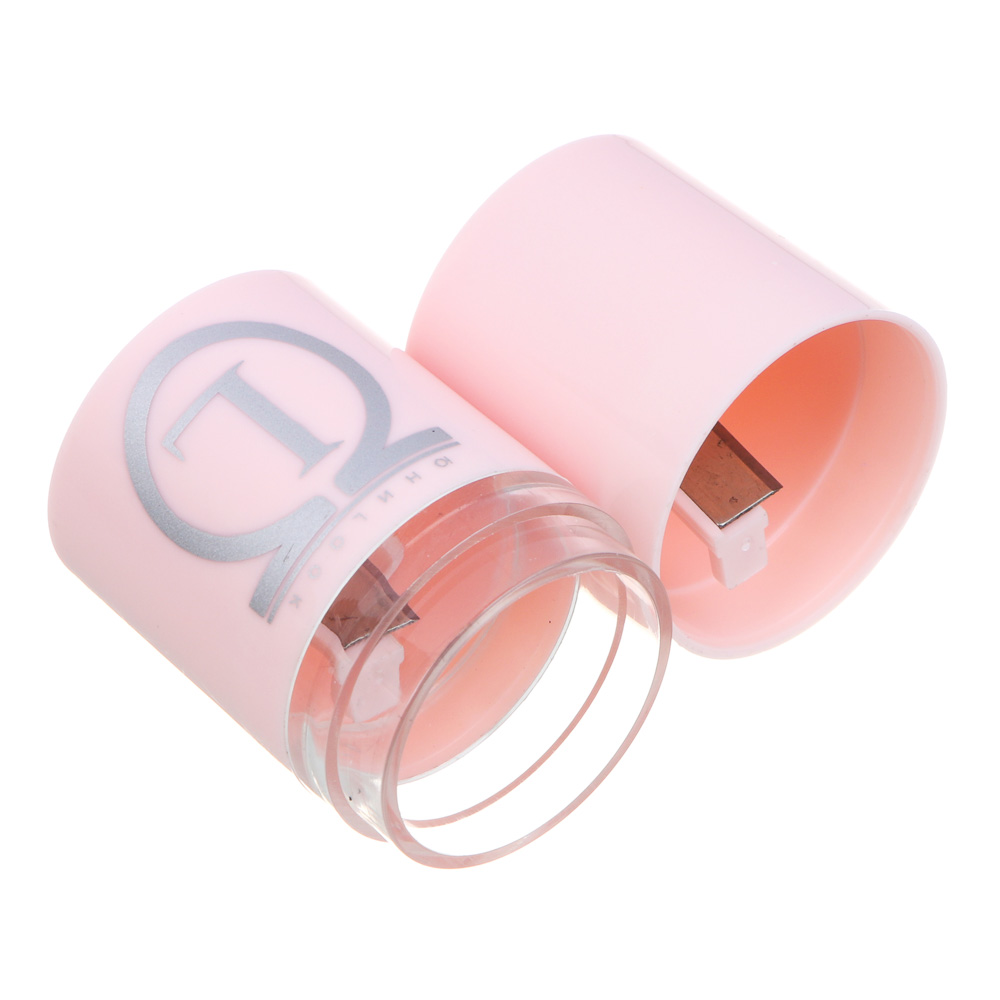 ЮНИLOOK Точилка-цилиндр для косметических карандашей двойная 2,7х6 см, PS, пудровый, ВЗ24-21, арт.№ 357-307