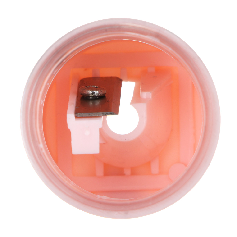 ЮНИLOOK Точилка-цилиндр для косметических карандашей двойная 2,7х6 см, PS, пудровый, ВЗ24-21, арт.№ 357-307