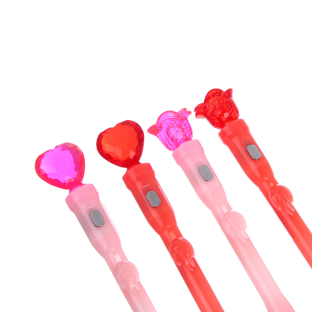 Ручка шариковая синяя с LED подсветкой "Love", 4 вида, шоу-бокс, арт.№ 591-320