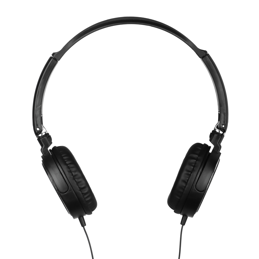 Наушники проводные накладные FORZA SonicWave, поворотные, пластик, кабель 120 см, чёрный, арт.№ 410-104