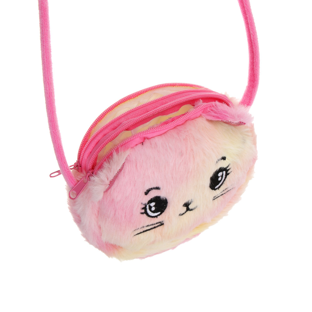 Сумка детская мягкая "Котя", полиэстер, тм ИГРОЛЕНД, 13х10 см, арт.№ C46-002