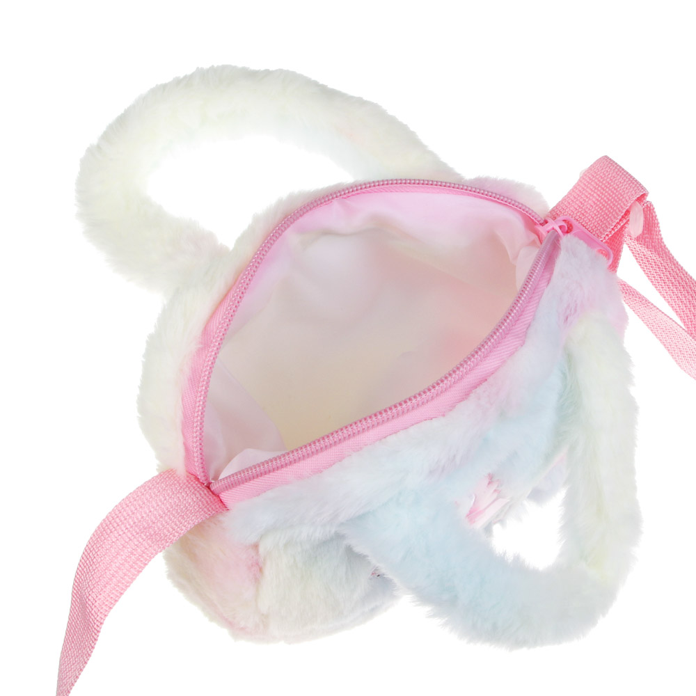 Сумка детская мягкая "Единорожка", полиэстер, тм ИГРОЛЕНД, 17х12 см, арт.№ C46-004