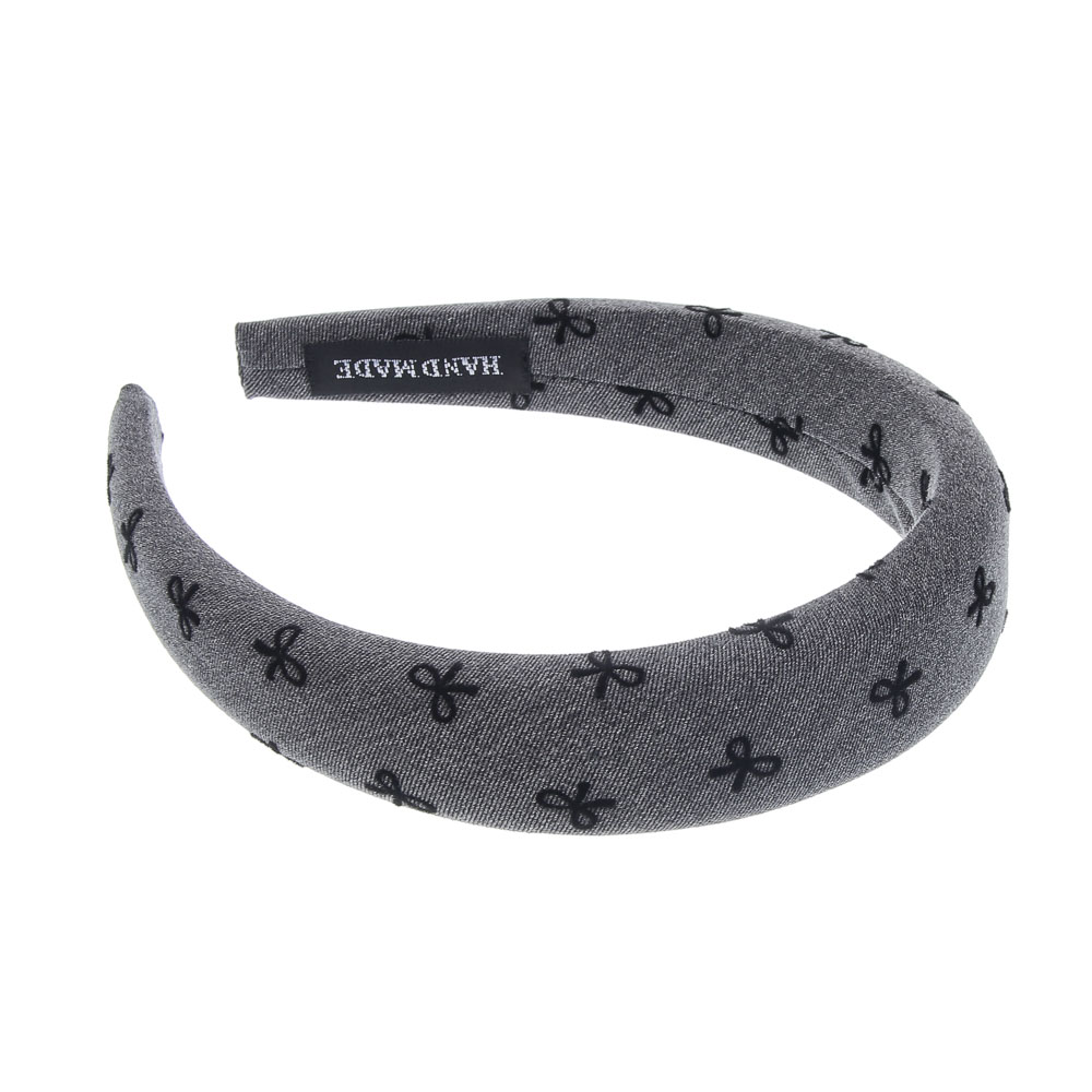 Ободок для волос тм ЮНИLOOK, 3см, полиэстер, пластик, 2 цвета, ACS25-17, арт.№ 323-292