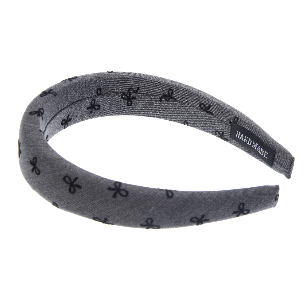 Ободок для волос тм ЮНИLOOK, 3см, полиэстер, пластик, 2 цвета, ACS25-17, арт.№ 323-292