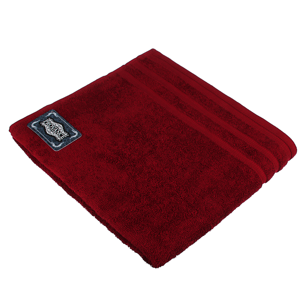 PROVANCE Виана Полотенце махровое, 100% хлопок, 70х130см, 450гр/м, бордо, арт.№ 484-923
