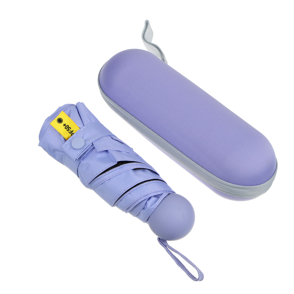 Мини-зонт, механика, сплав, пластик, полиэстер, 50 см, 6 спиц, 4 цвета, 5043, арт.№ 302-353