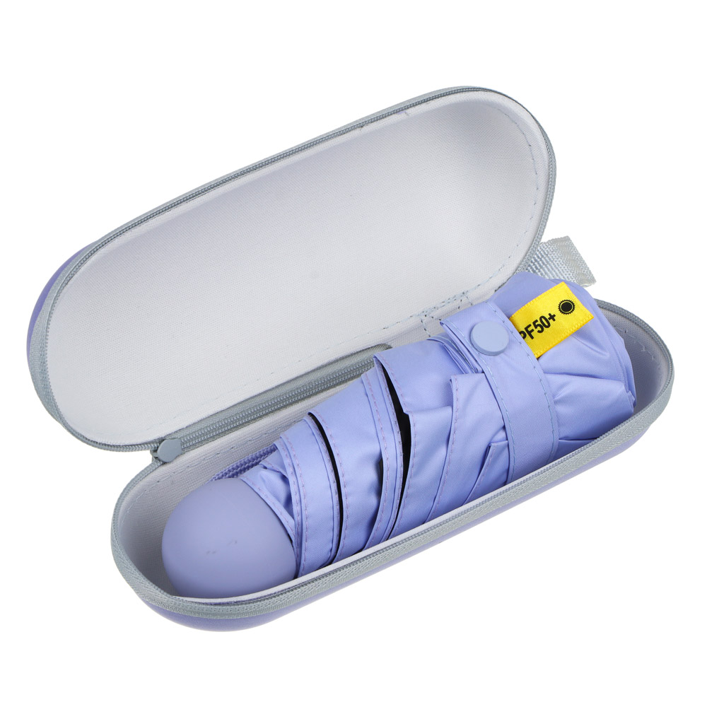 Мини-зонт, механика, сплав, пластик, полиэстер, 50 см, 6 спиц, 4 цвета, 5043, арт.№ 302-353