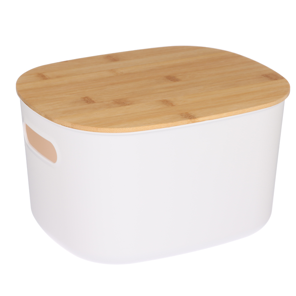 VETTA Корзина для хранения с бамбуковой крышкой "Токио", 27x22,5x15,5см, арт.№ 414-136