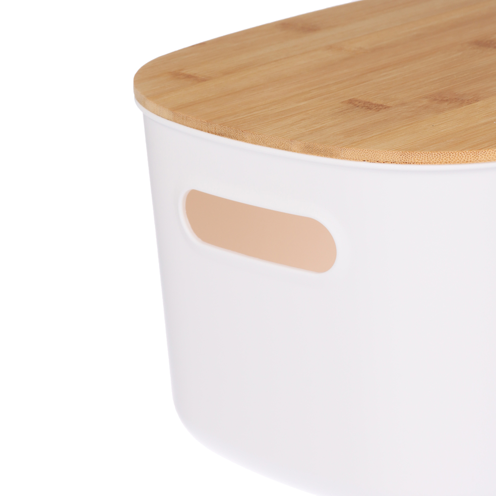 VETTA Корзина для хранения с бамбуковой крышкой "Токио", 27x22,5x15,5см, арт.№ 414-136