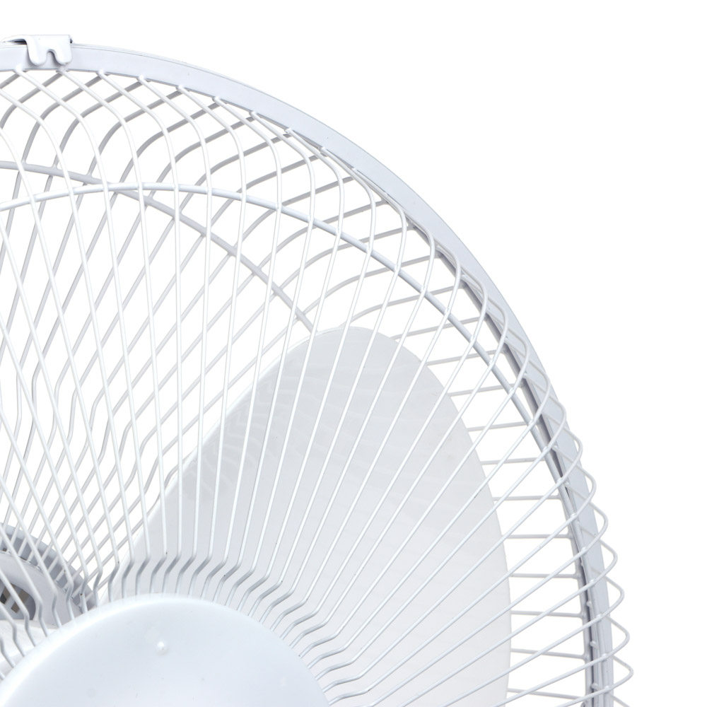 Вентилятор настольный тм LEBEN 45Вт, 3 скорости, диаметр 34см, 220в, белый, арт.№ 243-006