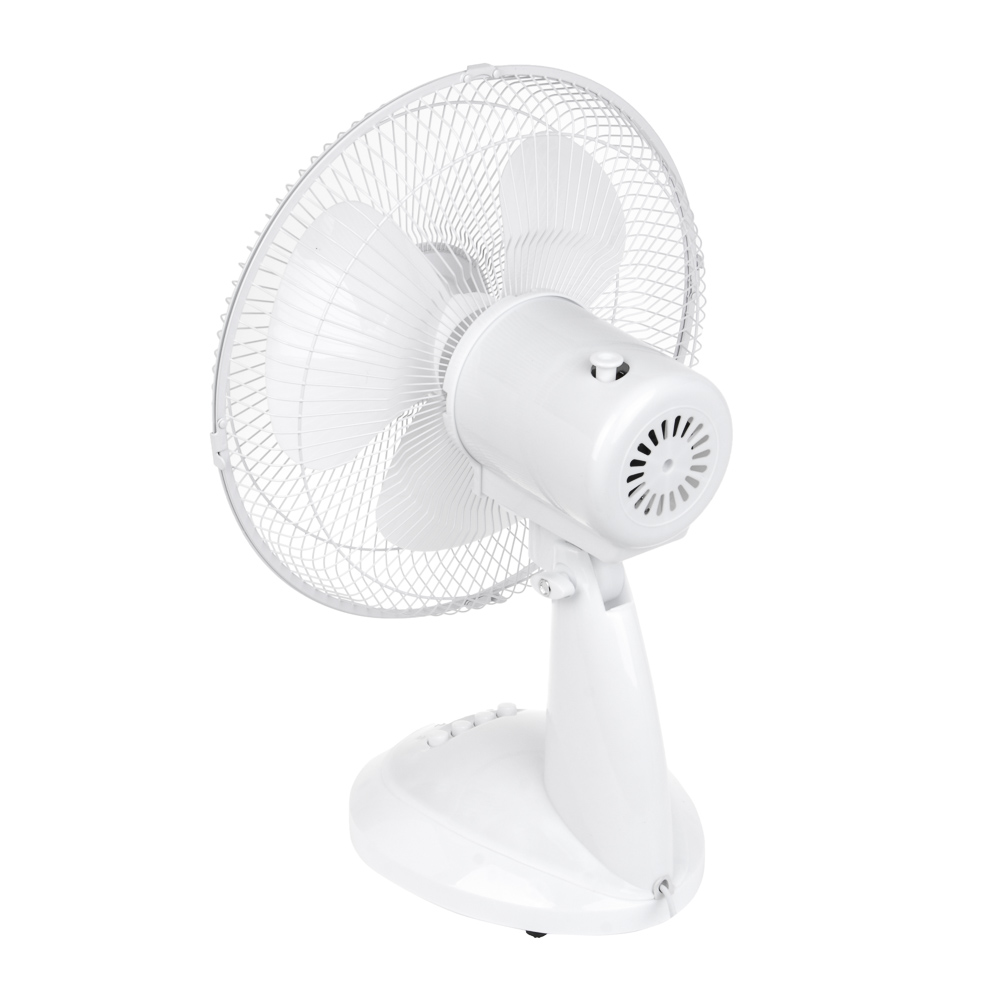 Вентилятор настольный тм LEBEN 45Вт, 3 скорости, диаметр 34см, 220в, белый, арт.№ 243-006