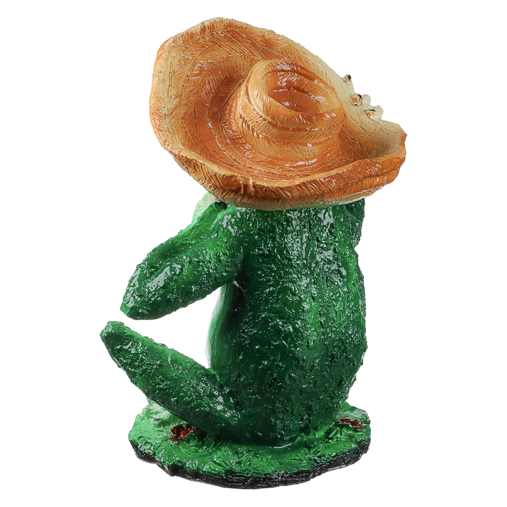 Фигура садовая "Лягушка в шляпе" 38х30см, гипс, арт.№ 162-316