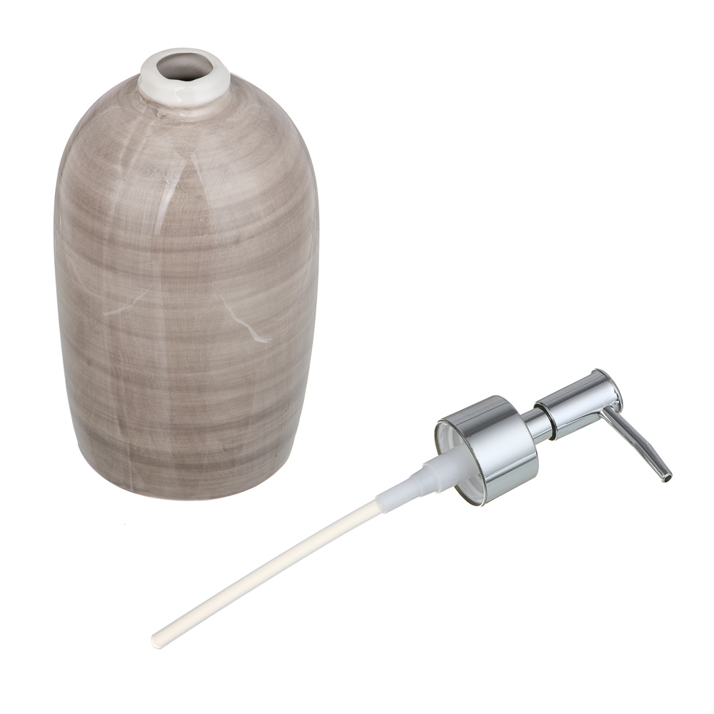 VETTA Дозатор для жидкого мыла, керамика,7,5x7,5x18 см, мокко, арт.№ 478-160