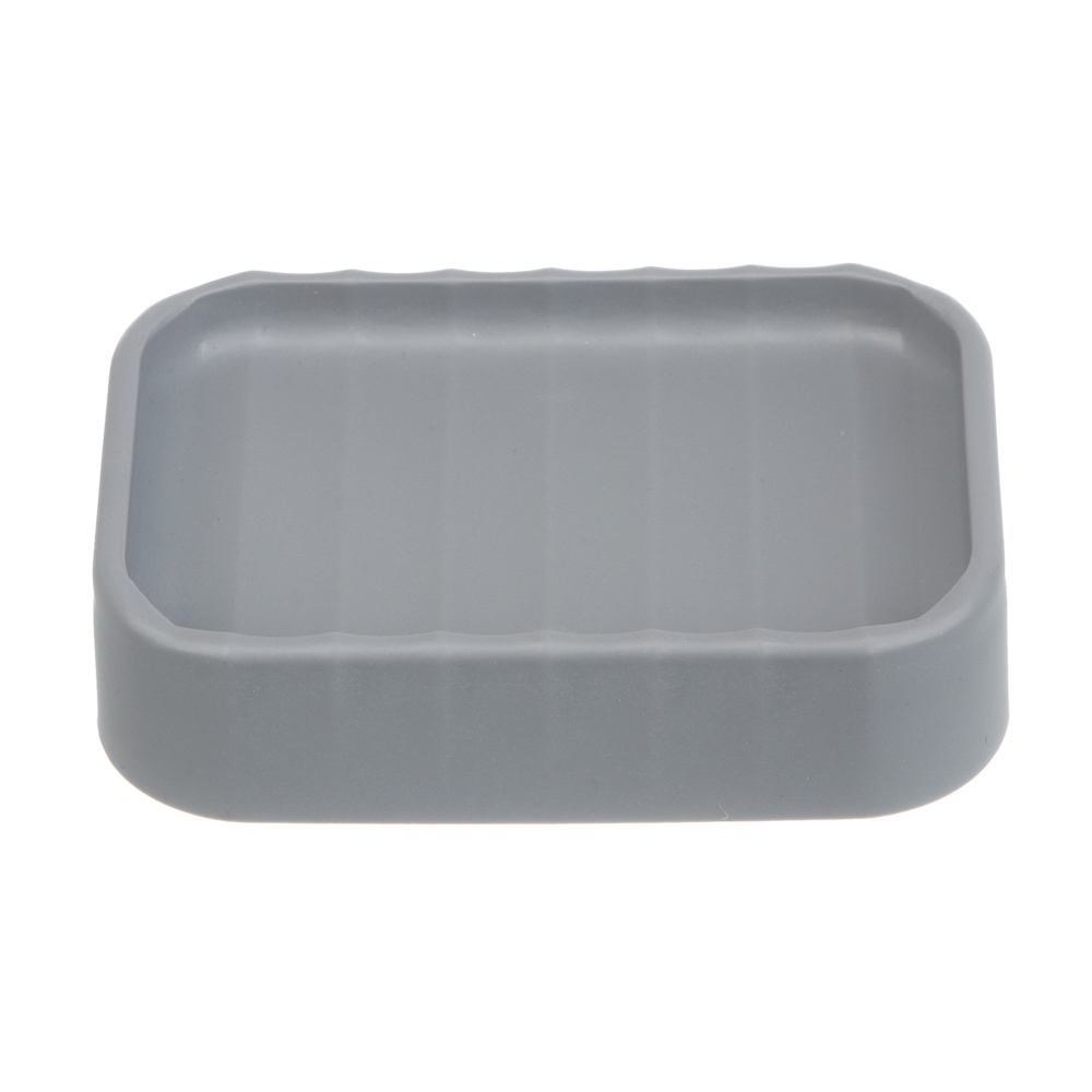 Мыльница тм VETTA Сидней, пластик, PP, серый, 11,4x7,3x2,8см, арт.№ 463-571