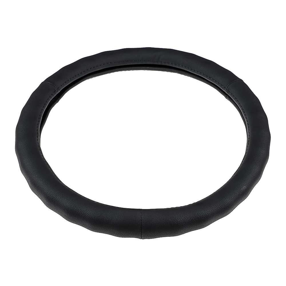 ЕРМАК Оплетка руля, натуральная кожа, цвет черный, размер S, арт.№ 708-130