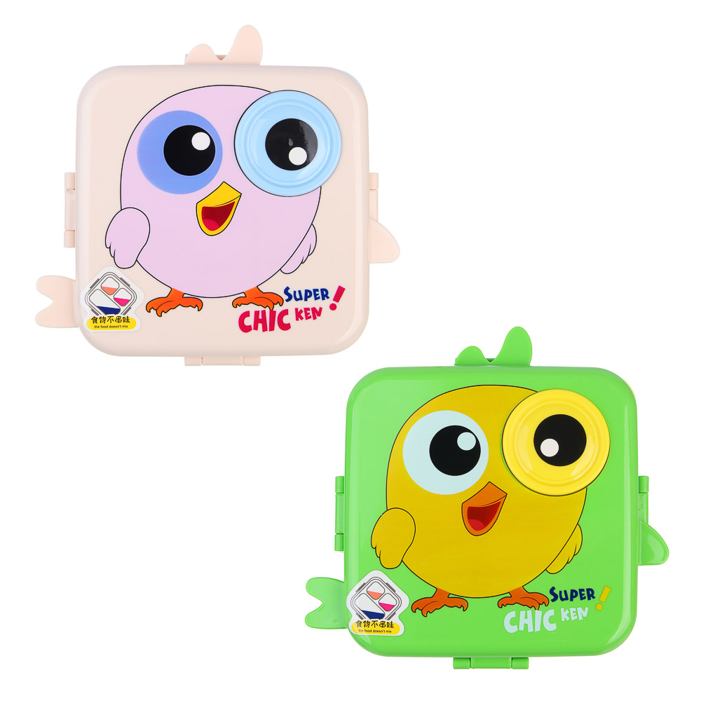 Ланчбокс, 1590мл+70мл, 23х19х9см, "Цыпа", полипропилен, арт.№ 829-228