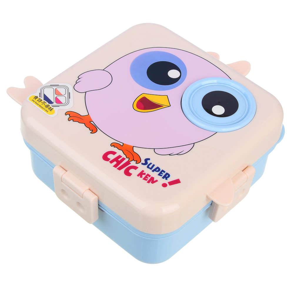 Ланчбокс, 1590мл+70мл, 23х19х9см, "Цыпа", полипропилен, арт.№ 829-228