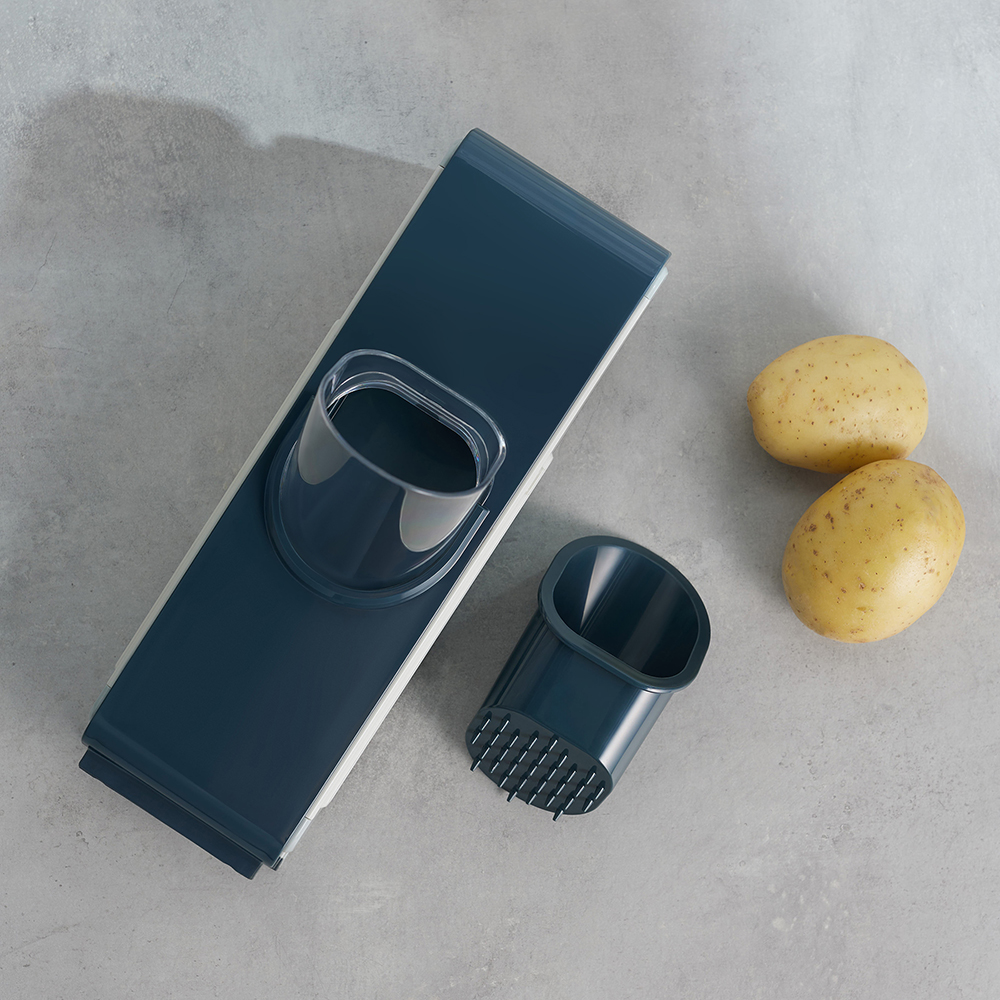 BY COLLECTION Овощерезка многофункциональная с контейнером 26х12х38см, 4 насадки, арт.№ 885-124