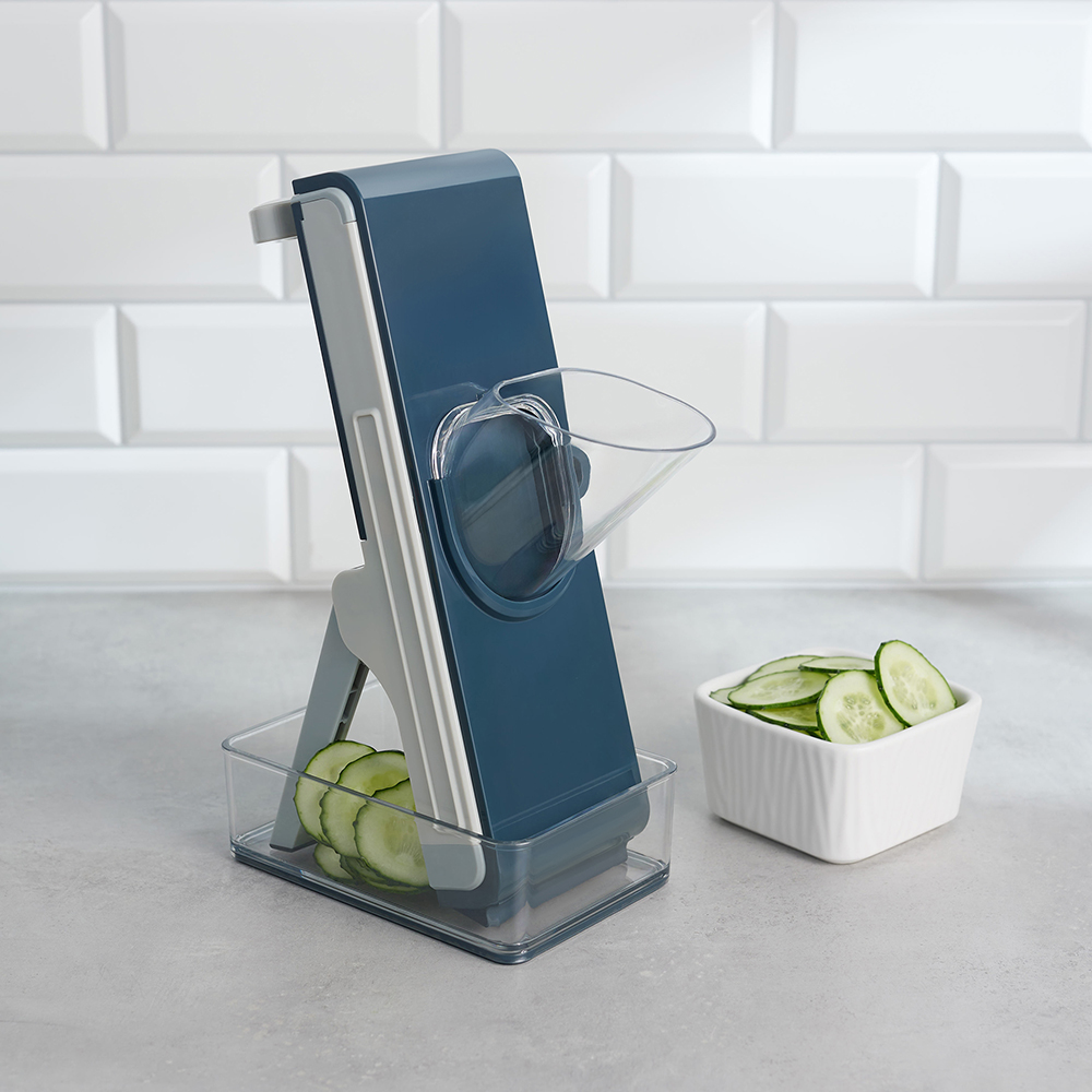 BY COLLECTION Овощерезка многофункциональная с контейнером 26х12х38см, 4 насадки, арт.№ 885-124