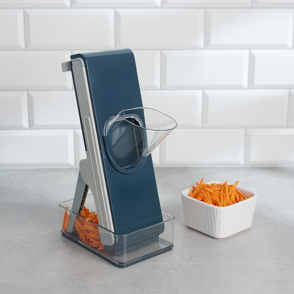 BY COLLECTION Овощерезка многофункциональная с контейнером 26х12х38см, 4 насадки, арт.№ 885-124