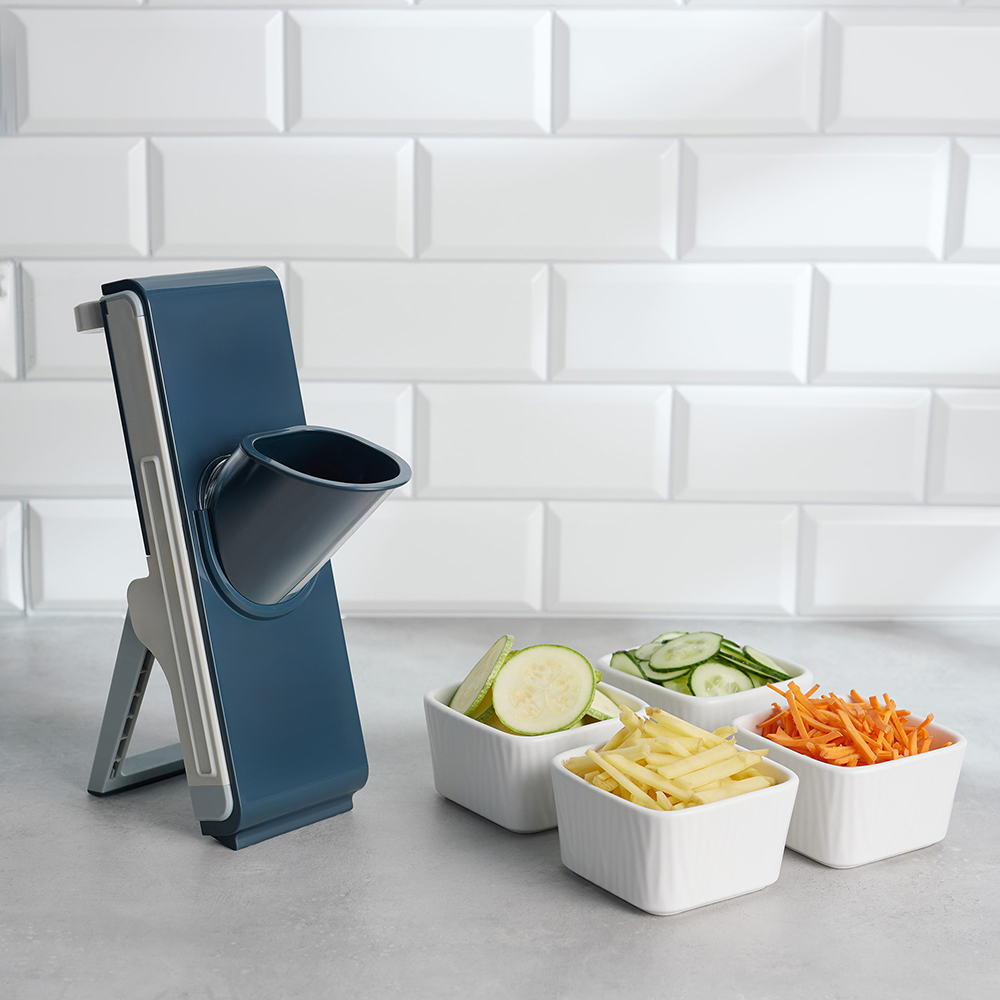 BY COLLECTION Овощерезка многофункциональная с контейнером 26х12х38см, 4 насадки, арт.№ 885-124
