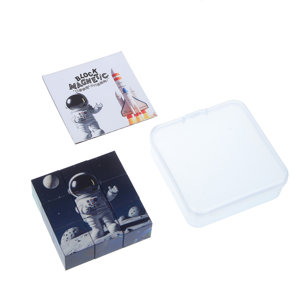 Кубик - головоломка магнитный, 9,3х2,8х17см, ABS, микс, арт.№ 214-086