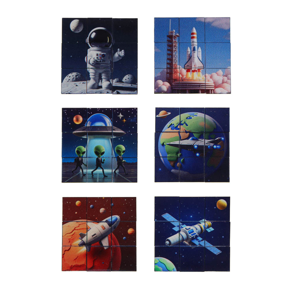 Кубик - головоломка магнитный, 9,3х2,8х17см, ABS, микс, арт.№ 214-086