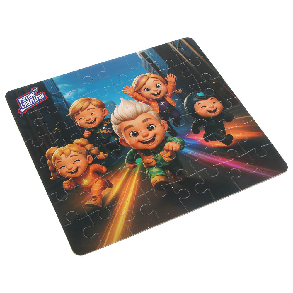 BY Русские Супергерои Пазл, 48 элементов, 14x19 см, картон, 4 дизайна, арт.№ 262-551