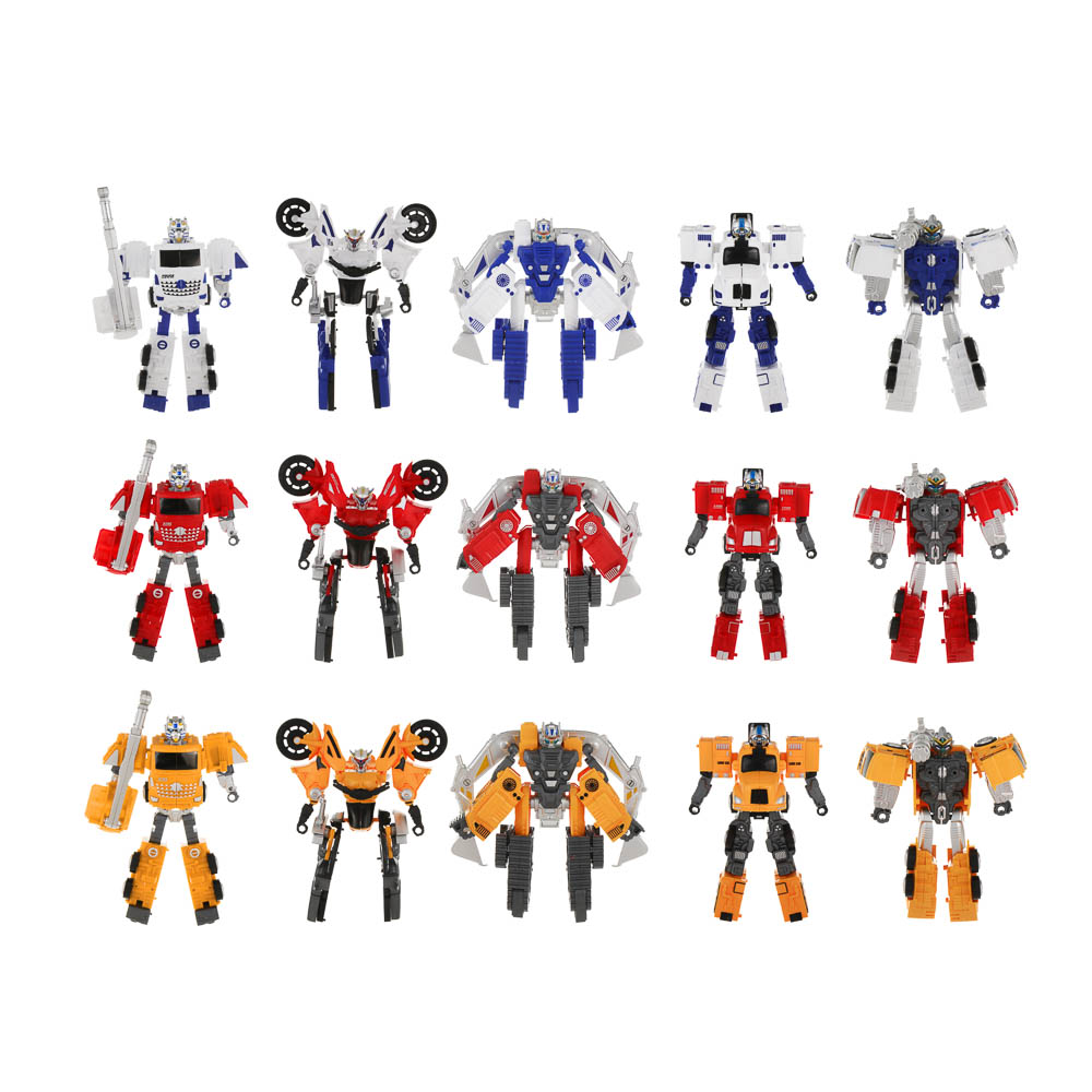 ИГРОЛЕНД Робот трансформирующийся "Городская техника", ABS, 15 дизайнов, 17,7х7х25 см, арт.№ 296-136