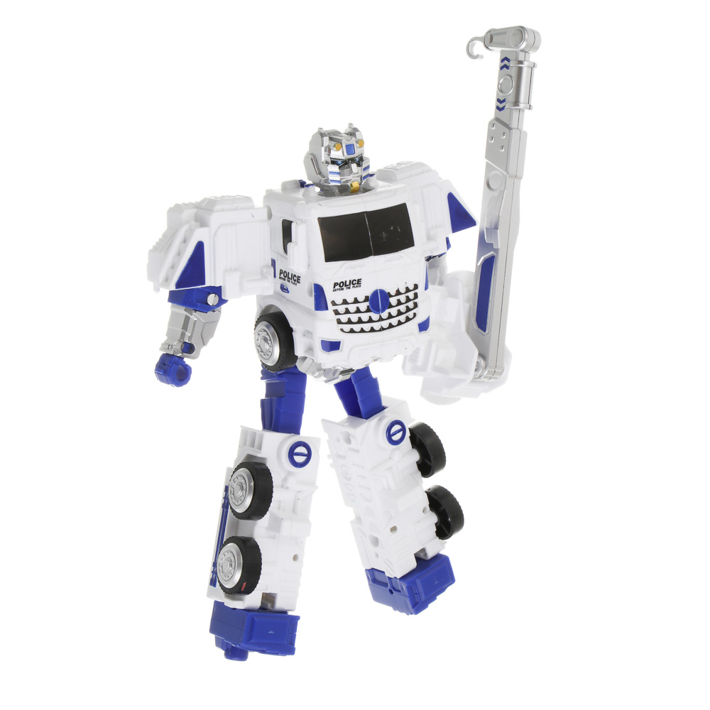 ИГРОЛЕНД Робот трансформирующийся "Городская техника", ABS, 15 дизайнов, 17,7х7х25 см, арт.№ 296-136