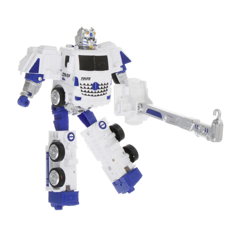 ИГРОЛЕНД Робот трансформирующийся "Городская техника", ABS, 15 дизайнов, 17,7х7х25 см, арт.№ 296-136