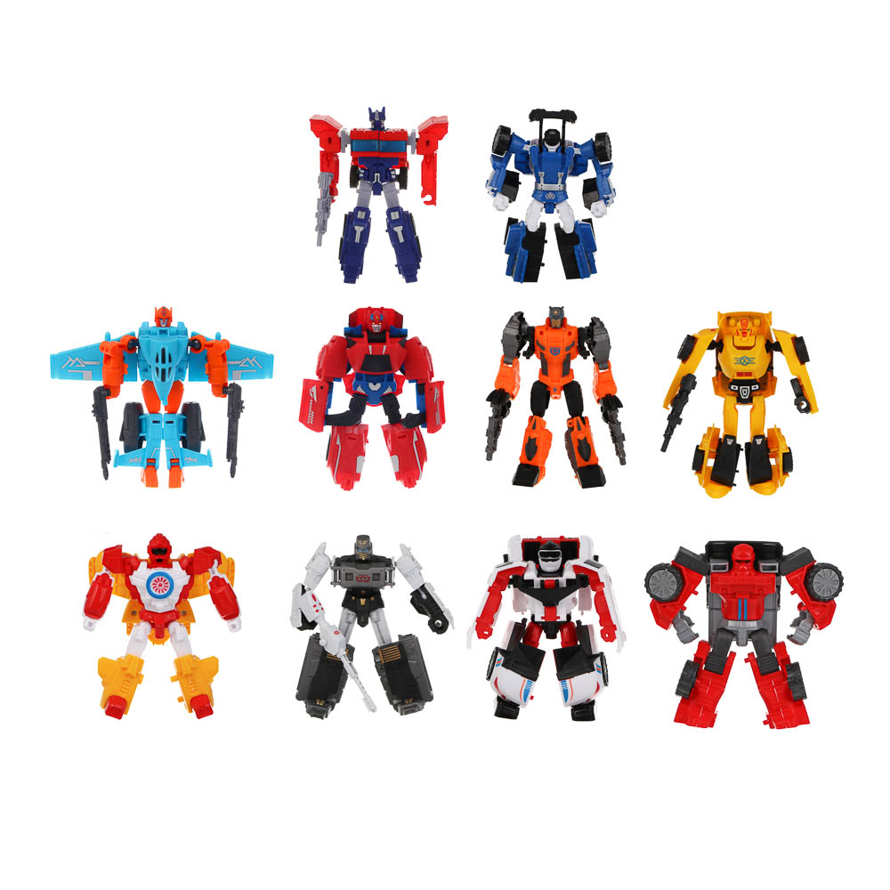 ИГРОЛЕНД Робот трансформирующийся "Авто", PP, 10 дизайнов, 26,4х15,5х7,7 см, арт.№ 296-137