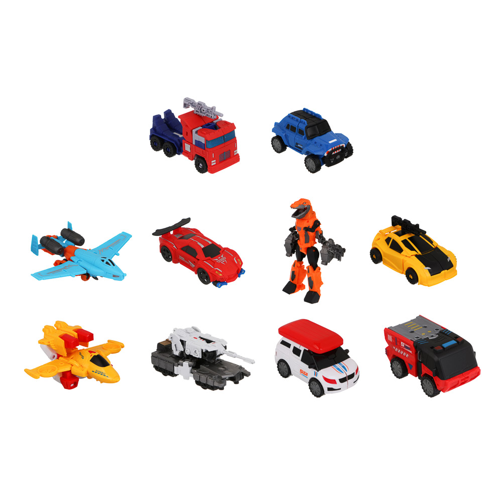 ИГРОЛЕНД Робот трансформирующийся "Авто", PP, 10 дизайнов, 26,4х15,5х7,7 см, арт.№ 296-137