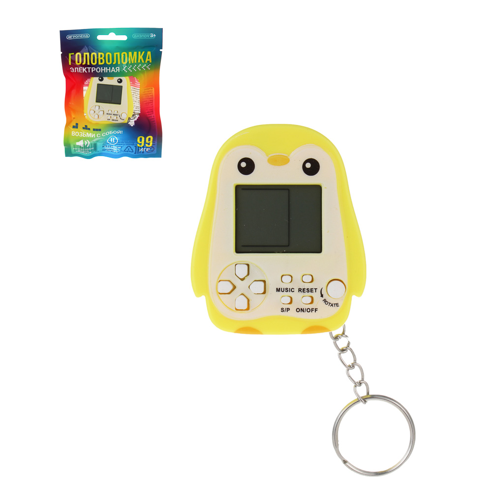 ИГРОЛЕНД Головоломка электронная, звук, 10х14,7см, ABS, 6 дизайнов, арт.№ 214-098