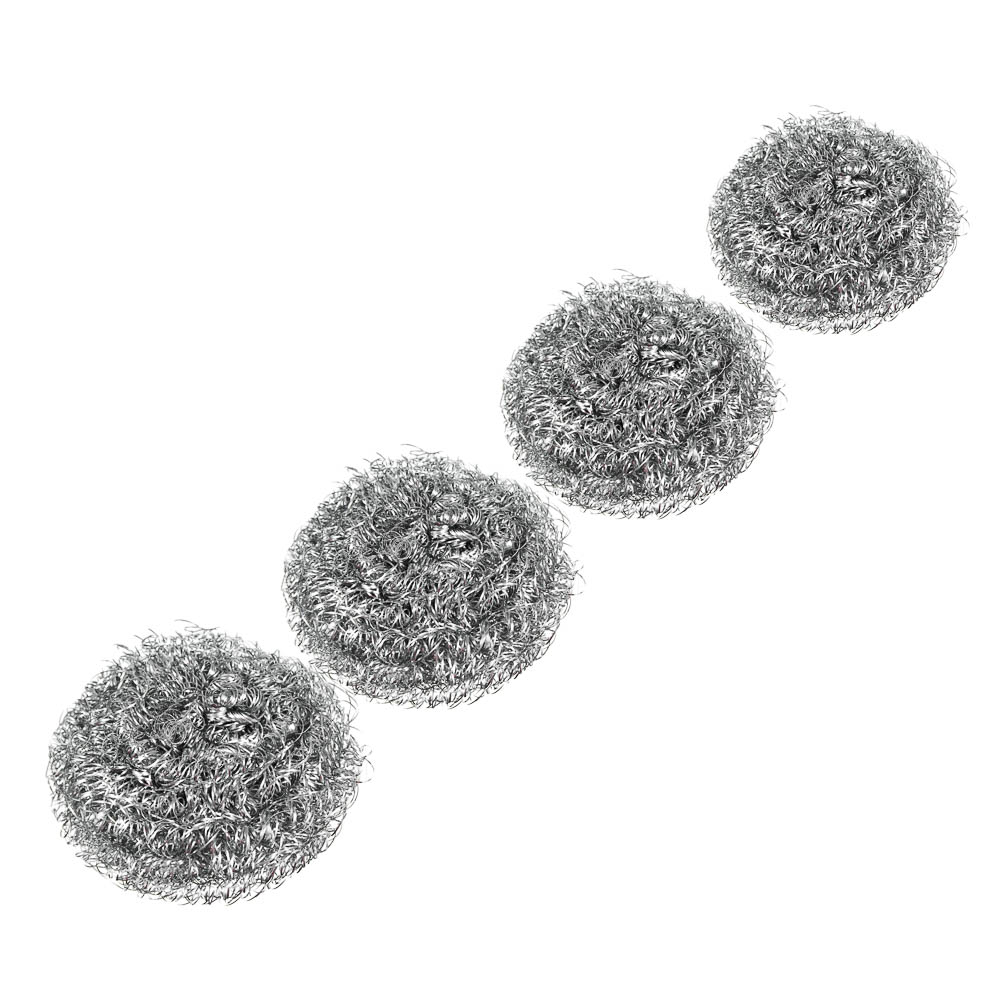 Губки для мытья посуды тм VETTA, спираль, 4шт, металл 15г, арт.№ 441-111