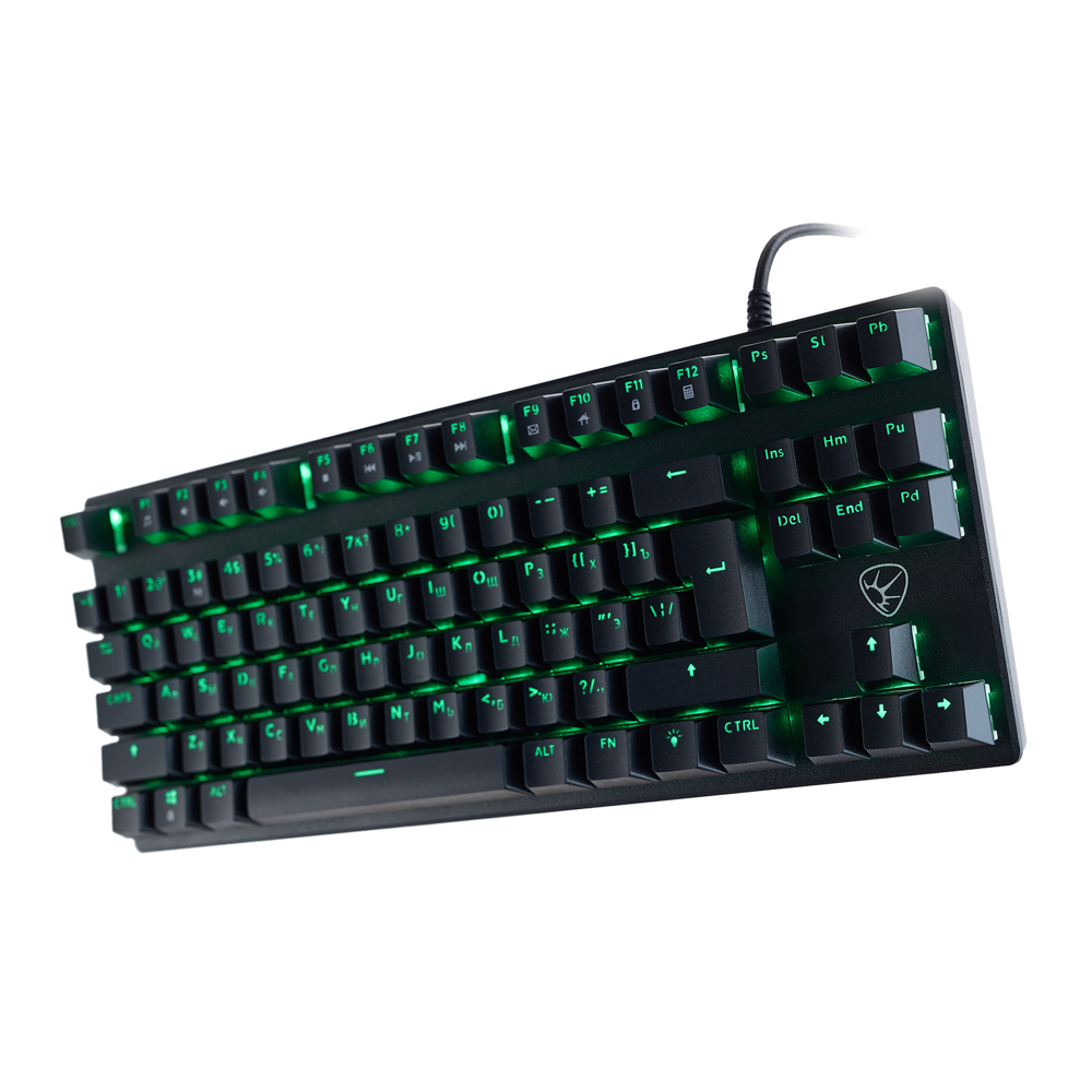 Игровая клавиатура проводная Buckler BY TKL механическая, 87 кл., Outemu "Brown", RGB, 2м, арт.№ 405-073