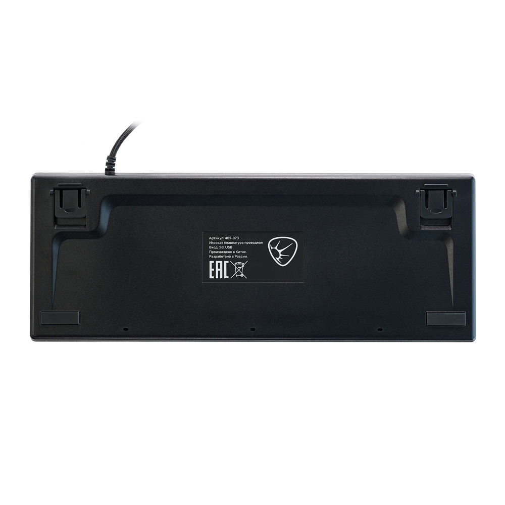 Игровая клавиатура проводная Buckler BY TKL механическая, 87 кл., Outemu "Brown", RGB, 2м, арт.№ 405-073