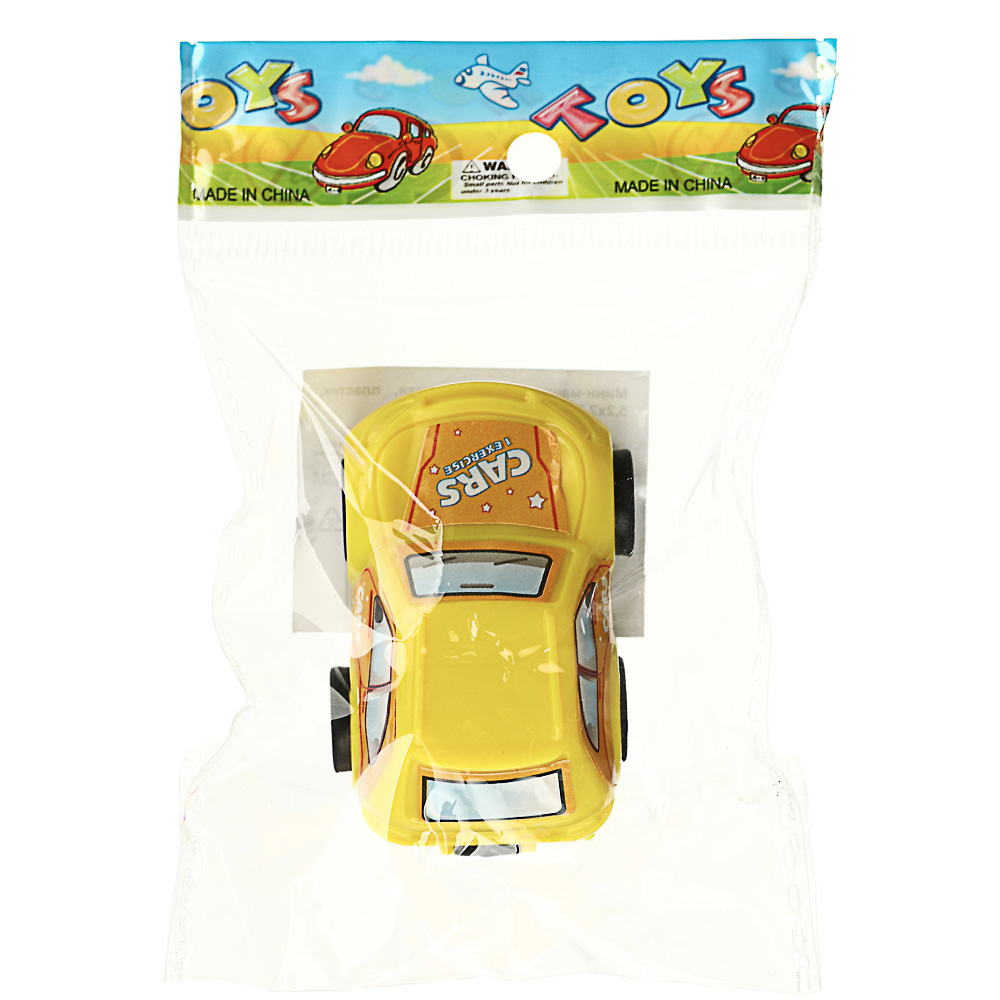 Мини-машинка инерционная, PP, 5,2х2,7х3,3см, 4 дизайна, арт.№ 292-165