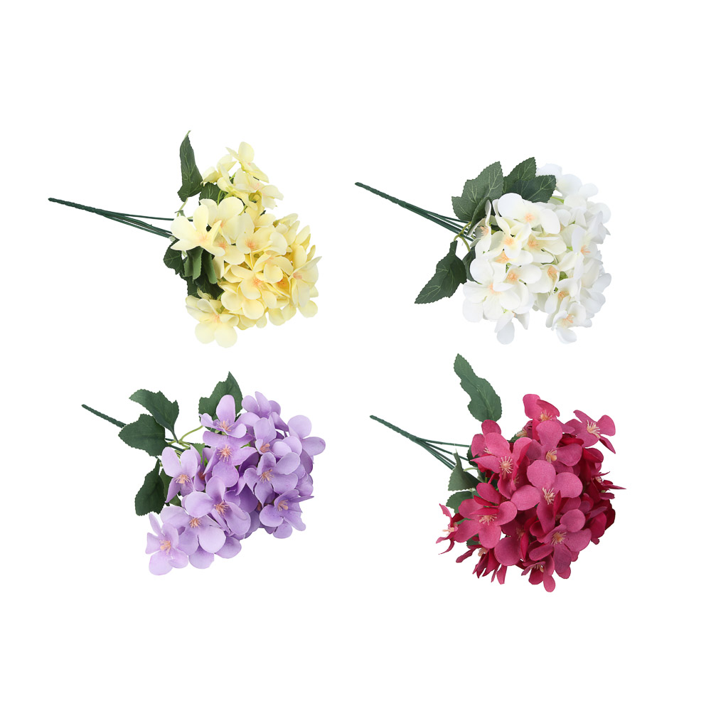 LADECOR Букет искусственных цветов, бегония, 29-30 см, пластик, 4 цвета, арт.№ 426-004