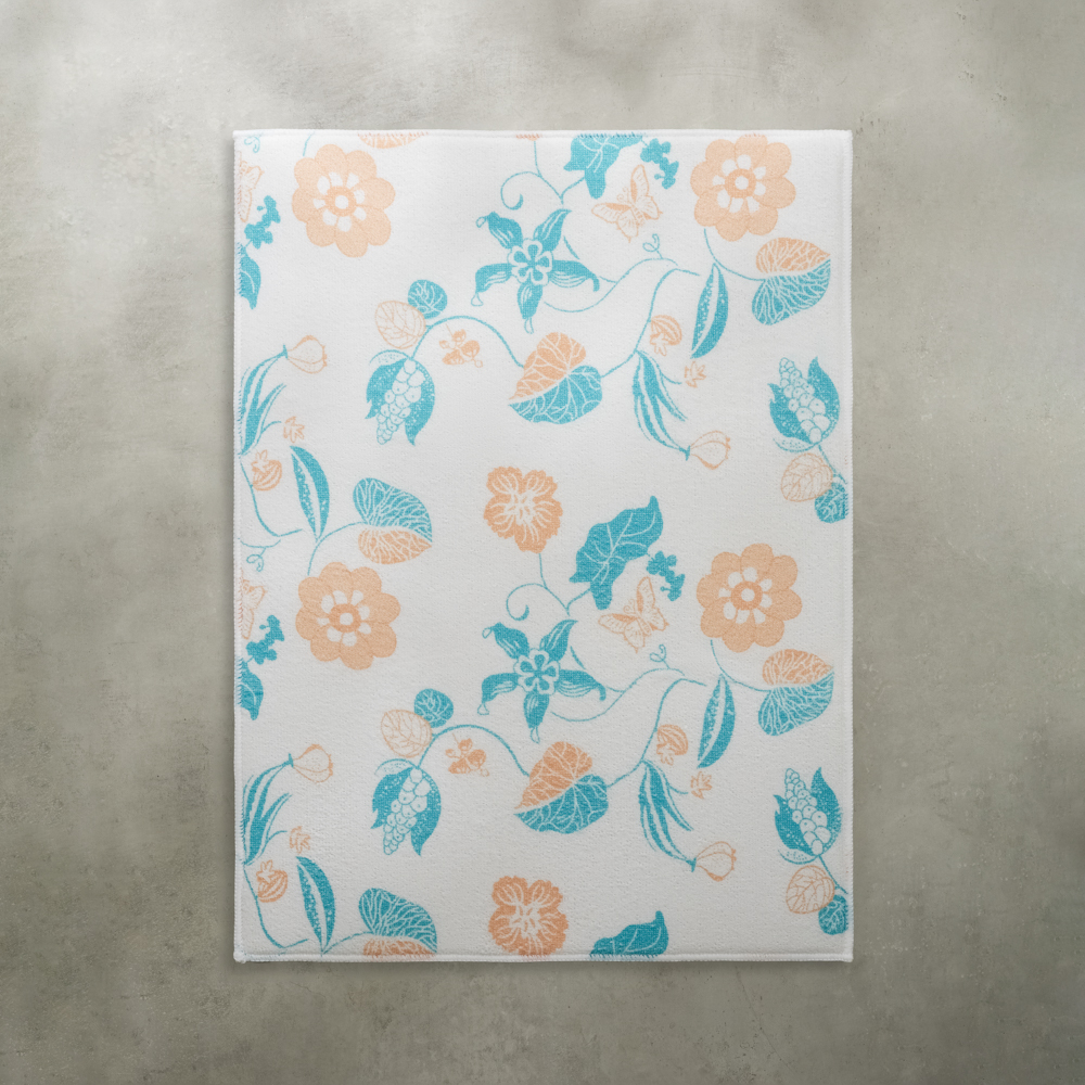 VETTA Салфетка для сушки посуды из микрофибры, "Цветы", 38x50см, 300г/кв.м, 1 дизайн, арт.№ 485-158