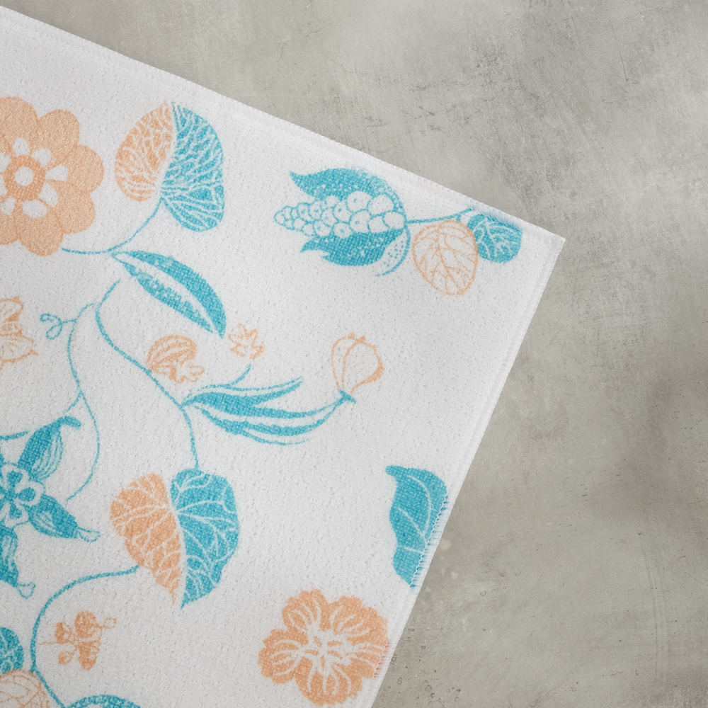 VETTA Салфетка для сушки посуды из микрофибры, "Цветы", 38x50см, 300г/кв.м, 1 дизайн, арт.№ 485-158