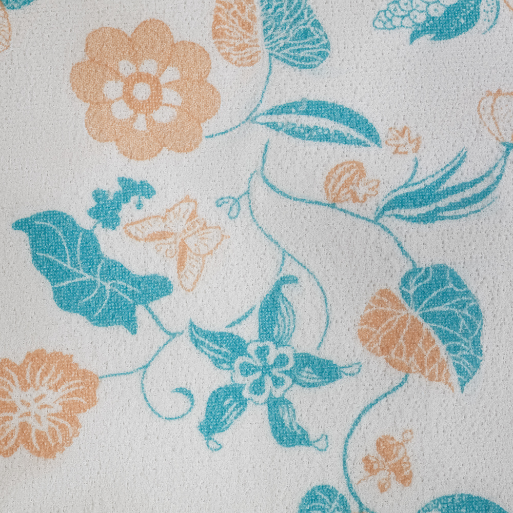 VETTA Салфетка для сушки посуды из микрофибры, "Цветы", 38x50см, 300г/кв.м, 1 дизайн, арт.№ 485-158