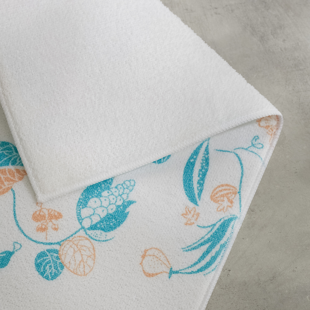 VETTA Салфетка для сушки посуды из микрофибры, "Цветы", 38x50см, 300г/кв.м, 1 дизайн, арт.№ 485-158