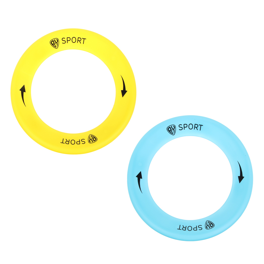 Диск летающий "фрисби", тм BY SPORT, светящийся, 24.5см, PP, арт.№ 007-003