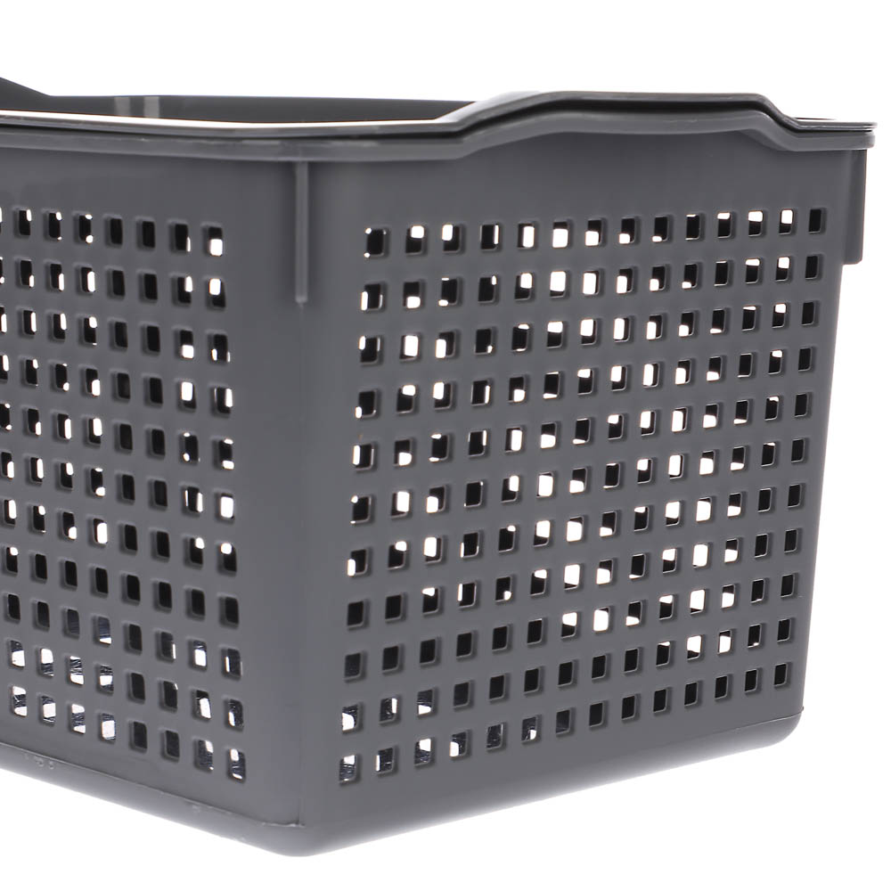 Корзинка Лофт 5,3л 295х185х145мм с крышкой белый, серый, арт.№ 457-853