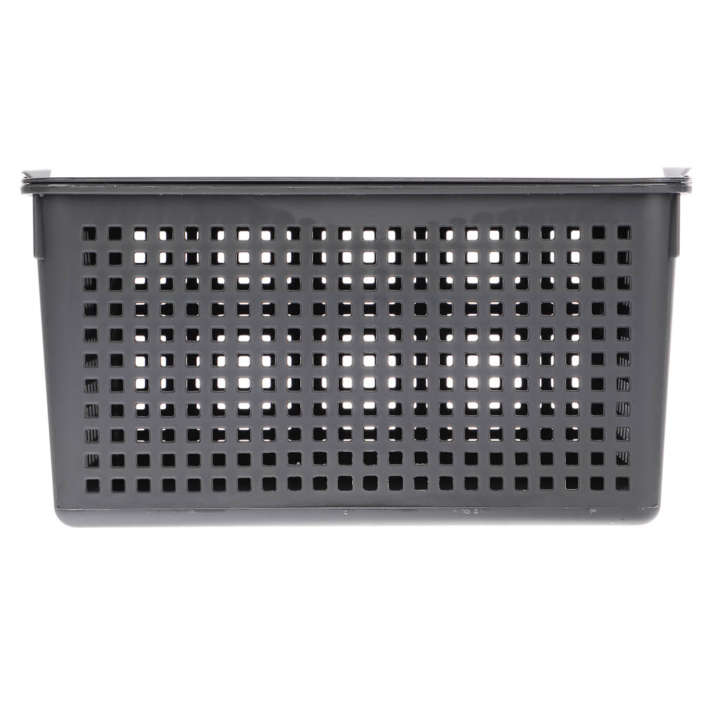 Корзинка Лофт 5,3л 295х185х145мм с крышкой белый, серый, арт.№ 457-853