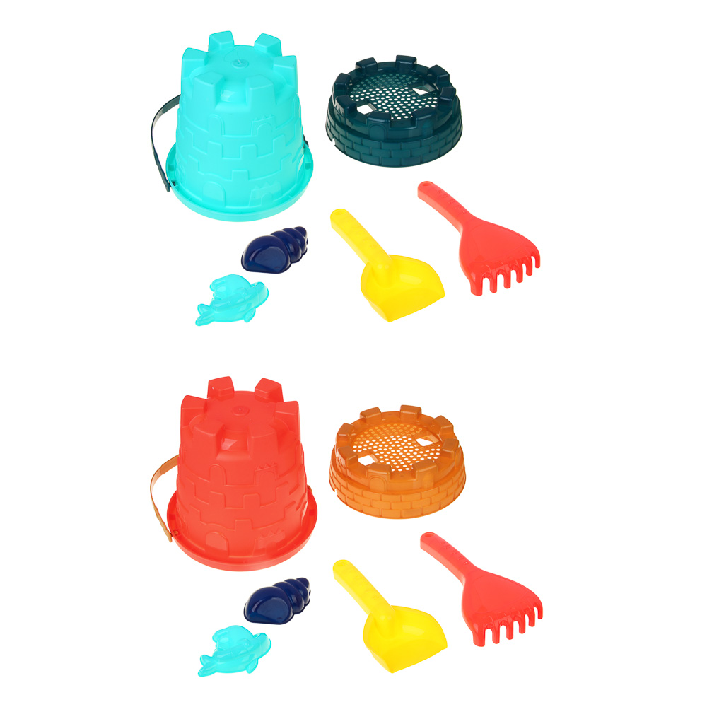 ИГРОЛЕНД Набор садовых инструментов "Играем в песочнице" 7 предметов, ABC, 18,5х15,5х14см, 2 дизайна, арт.№ 187-022