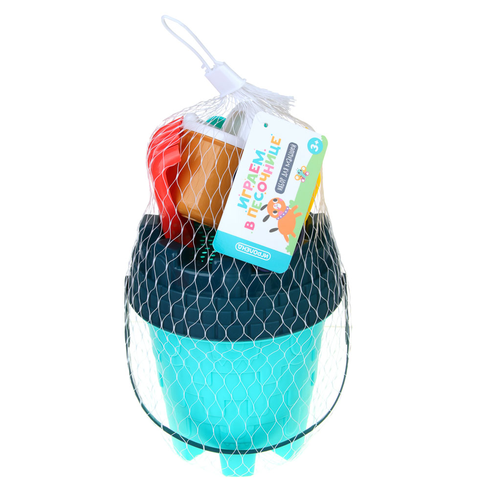 ИГРОЛЕНД Набор садовых инструментов "Играем в песочнице" 7 предметов, ABC, 18,5х15,5х14см, 2 дизайна, арт.№ 187-022