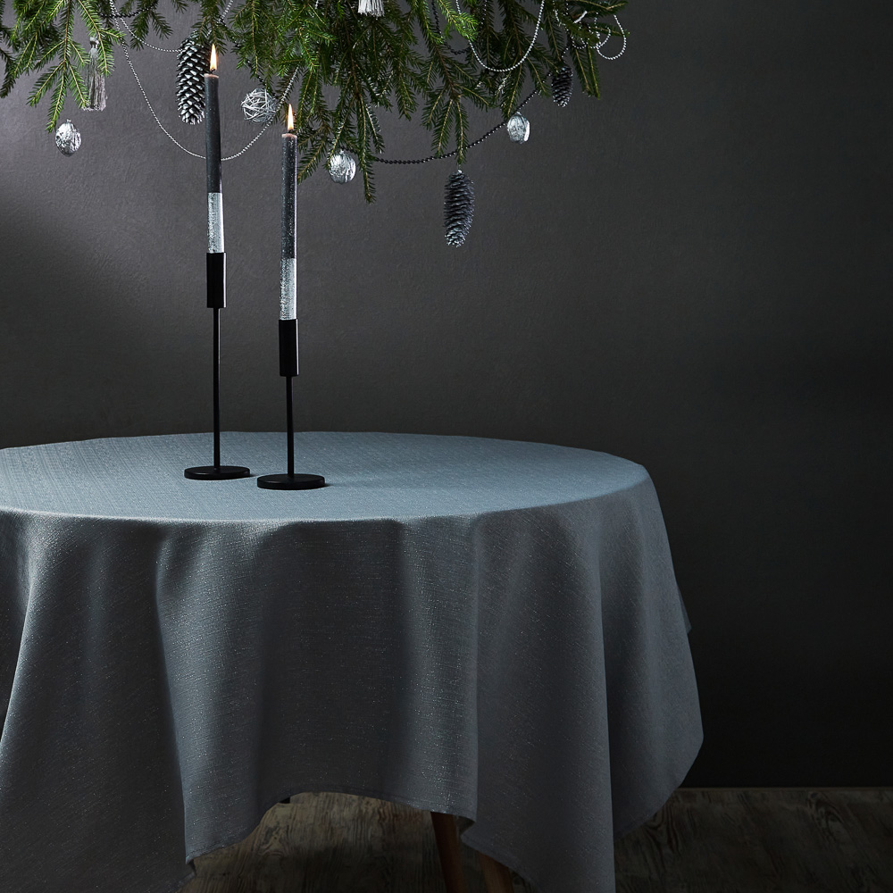 PROVANCE Сильвер Скатерть текстильная с водоотталкив.пропиткой, 140x230см, 85% полиэстер 15% люрекс, арт.№ 492-119