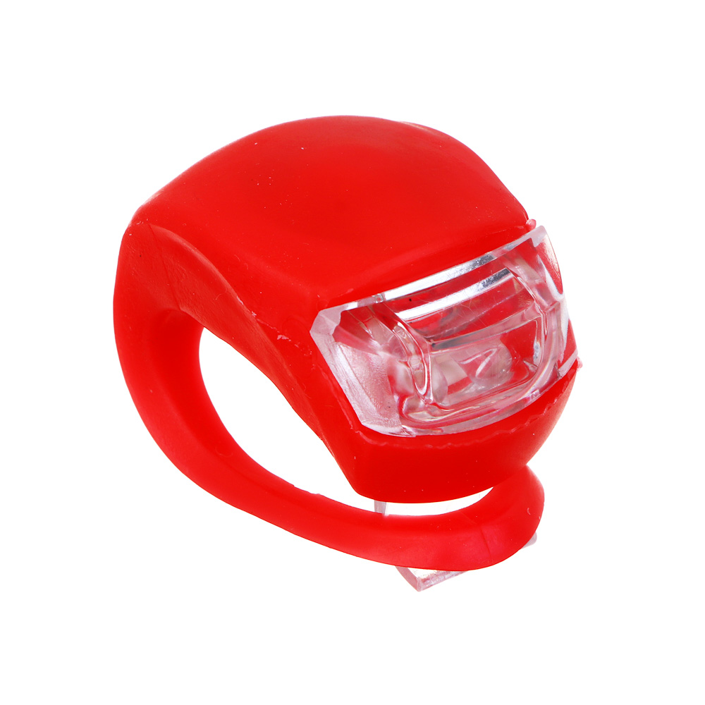 SILAPRO Мини-фонарь велосипедный, 3 режима, 2 LED, 2хAG10 (в комплекте), 2 цвета, арт.№ 195-016